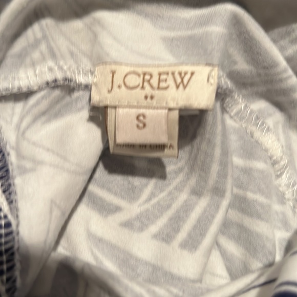 J. Crew strapless white and blue maxi dress Small - Picture 5 of 10